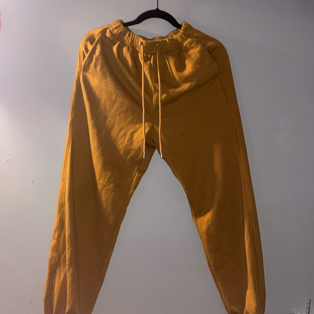 Old Navy small burnt orange/ mustard sweat pants